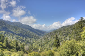 Valley View From Smoky Mountain the Great Smoky Mountains National Park Near Gatlinburg, TN